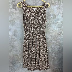Brown Floral Dress